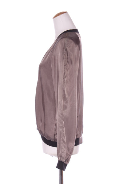 HOPETOWN (NZ) Pewter satin bomber jacket! 12