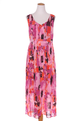 JACQUI.E - Abstract print pleated midi dress! 14