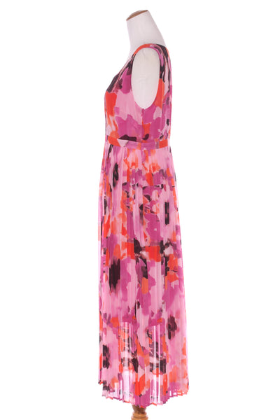 JACQUI.E - Abstract print pleated midi dress! 14