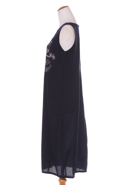 MEGAN SALMON (BN) "Peacock stitched" midi dress! 12