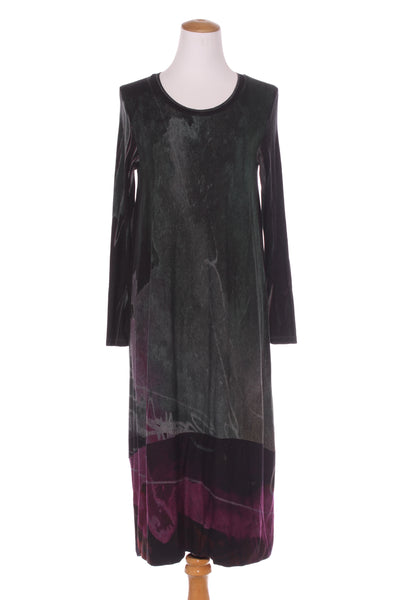 CREA CONCEPT - Abstract print soft knit midi dress! 10-12