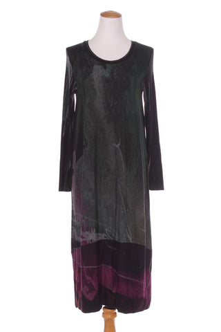 CREA CONCEPT - Abstract print soft knit midi dress! 10-12