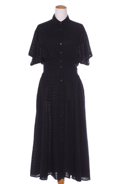 MAX - Self check maxi shirt dress - Navy! 14