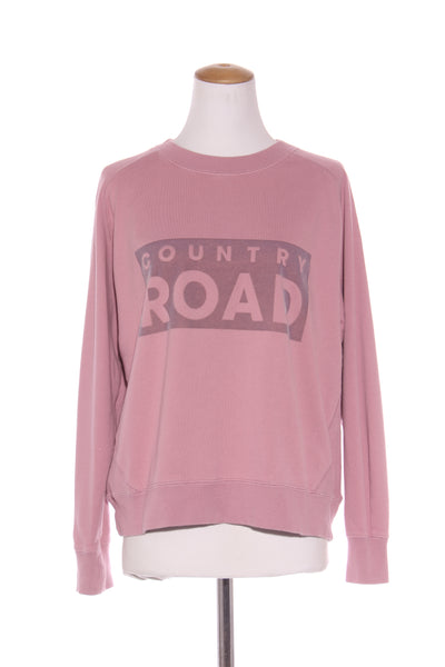 COUNTRY ROAD - Velvet flocked logo sweater - Mauve! 14