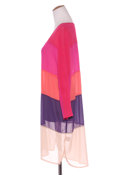 AUGUSTINE - Colourblock chiffon dress! 12