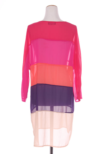 AUGUSTINE - Colourblock chiffon dress! 12