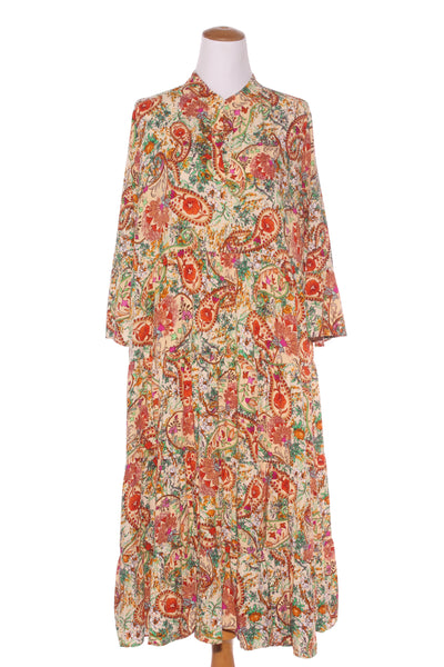 CORDELLA AT - Paisley floral tiered midi dress! 16