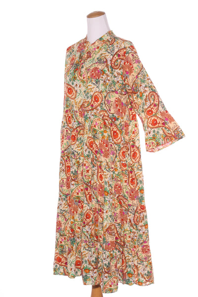 CORDELLA AT - Paisley floral tiered midi dress! 16