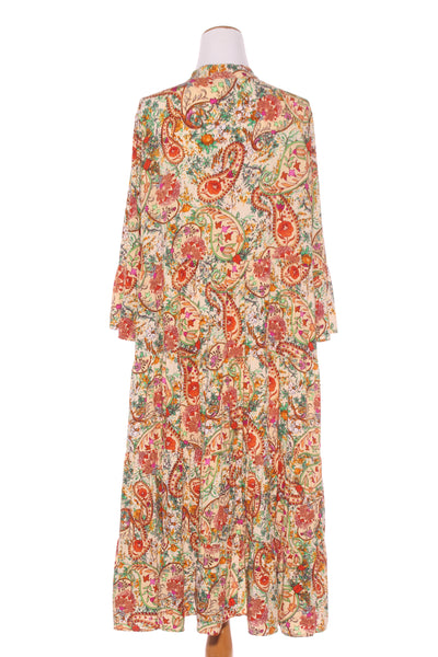 CORDELLA AT - Paisley floral tiered midi dress! 16
