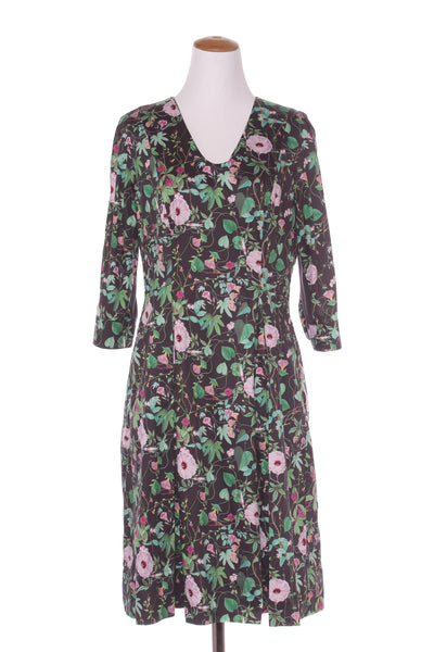 WILSON TROLLOPE - Pleated skirt floral dress + pockets! 14