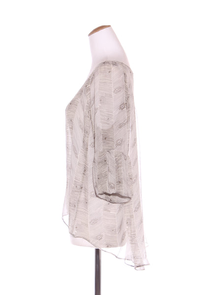 KINGAN JONES (NZ) Silk chiffon hi low blouse! 12