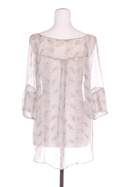 KINGAN JONES (NZ) Silk chiffon hi low blouse! 12
