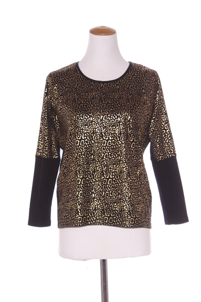 CHARLO - Gold foil leopard print top! 12