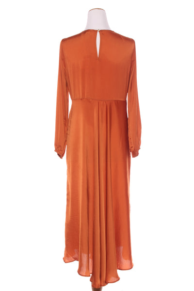 STELLA + GEMMA (BN) Burnt orange satin dress! 8