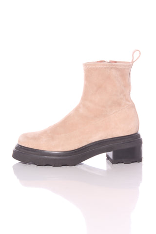 MI PIACI - Soft suede stretch boot - Beige! 40