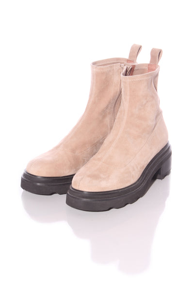 MI PIACI - Soft suede stretch boot - Beige! 40