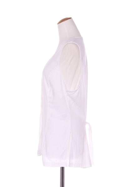 GLASSONS - Linen blend waistcoat - White! 16