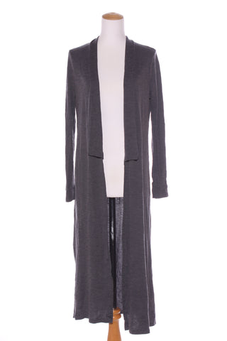 METALICUS (AU) Merino blend maxi cardi - Grey! 8-14