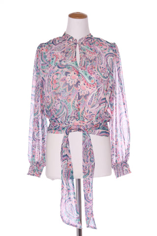 PORTMANS - Paisley billow sleeve crop top! 10