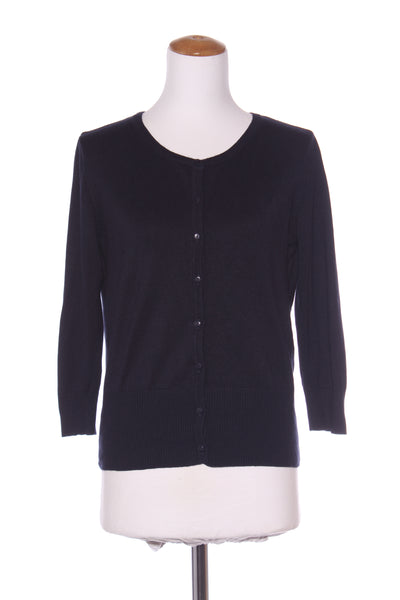 OLIVER BLACK (LN) Crew neck viscose knit cardi - Navy! 12