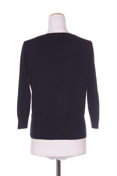 OLIVER BLACK (LN) Crew neck viscose knit cardi - Navy! 12