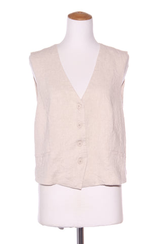 GLASSONS - Linen blend waistcoat - Natural! 12