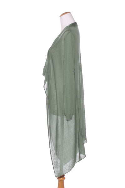 ORIENTIQUE - Soft rganic cotton waterfall cardi! 12