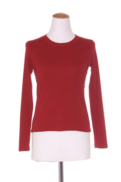 MAX - Rib knit cotton top - Rust red! 10