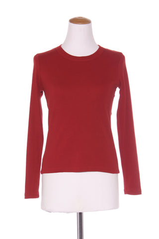 MAX - Rib knit cotton top - Rust red! 10