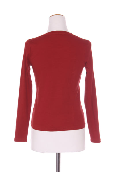 MAX - Rib knit cotton top - Rust red! 10