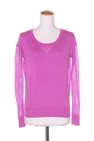 LORNA JANE KNIT - Vivid purple mesh panel knit! 8-10
