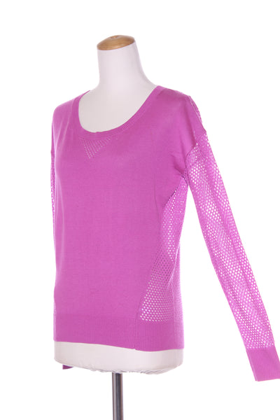 LORNA JANE KNIT - Vivid purple mesh panel knit! 8-10