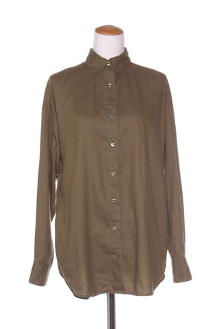 BARE by Charlie Holiday - Hemp + organic cotton shirt! 10-12