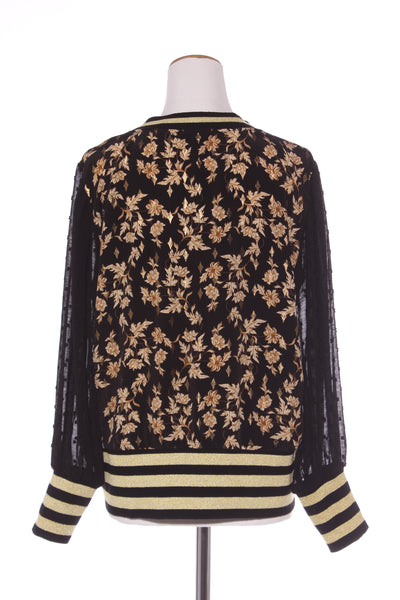 AUGUSTINE - Floral + gold metallic detail blouse! 12