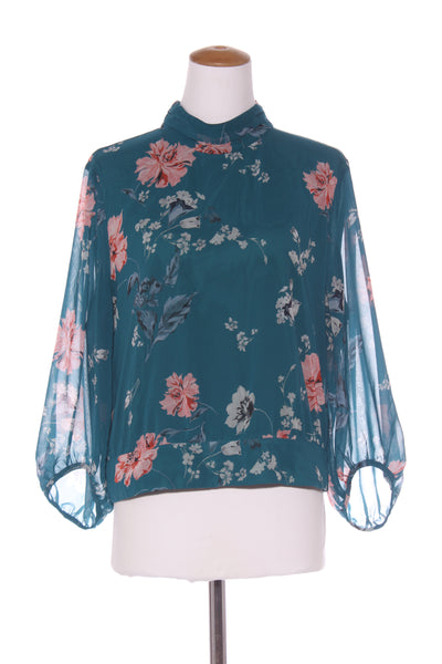 VERONIKA MAINE (AU) Watercolour floral cropped blouse! 14