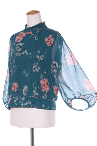 VERONIKA MAINE (AU) Watercolour floral cropped blouse! 14