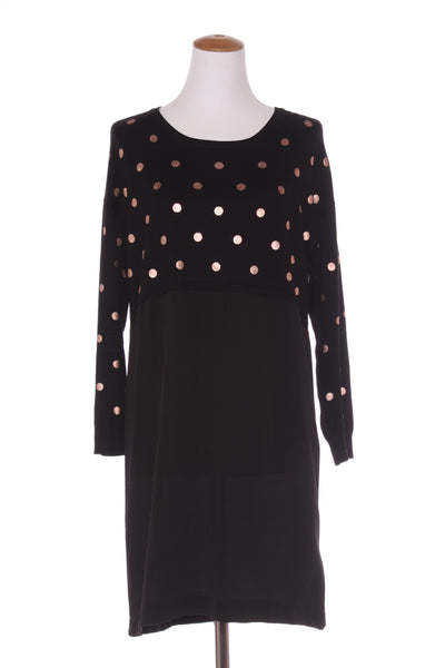 WHISTLE - Gold spot knit splice dress! 10