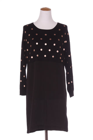 WHISTLE - Gold spot knit splice dress! 10
