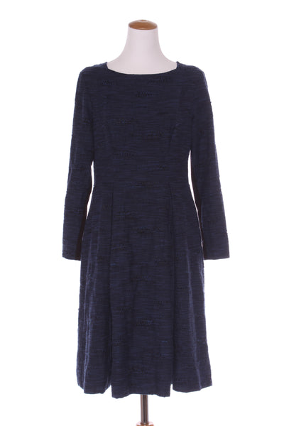 WILSON TROLLOPE (NZ) Textured jacquard L/S dress! 14