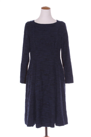 WILSON TROLLOPE (NZ) Textured jacquard L/S dress! 14