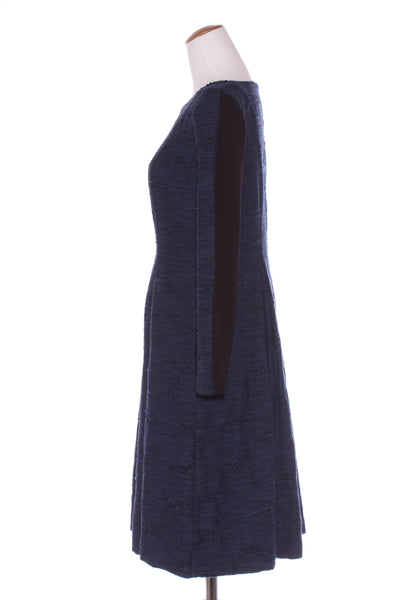 WILSON TROLLOPE (NZ) Textured jacquard L/S dress! 14