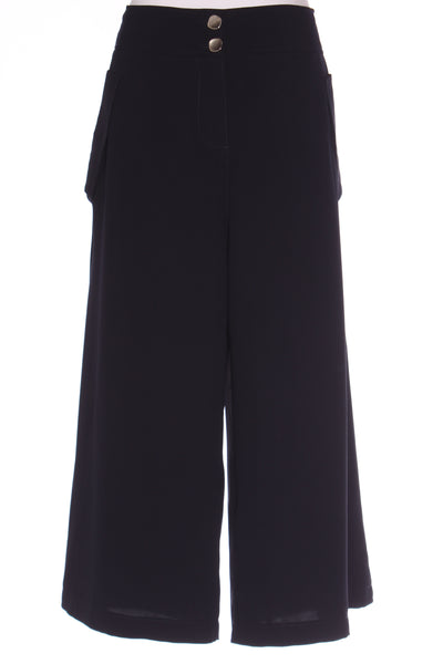 VERONIKA MAINE - Double weave button culottes - Navy! 14