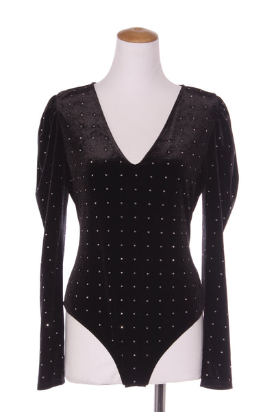 H&M - Embellished velvet puff sleeve bodysuit! 14