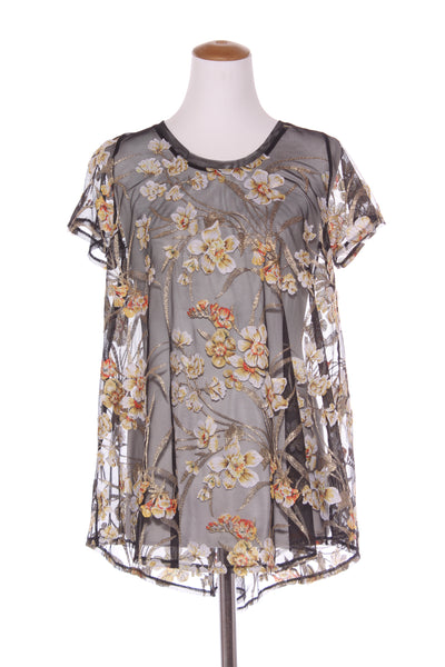 CURATE "Ruffle of love" embroidered applique top! 10-12