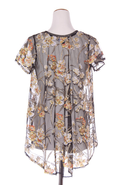 CURATE "Ruffle of love" embroidered applique top! 10-12