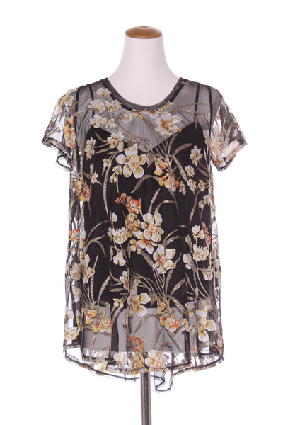 CURATE "Ruffle of love" embroidered applique top! 10-12