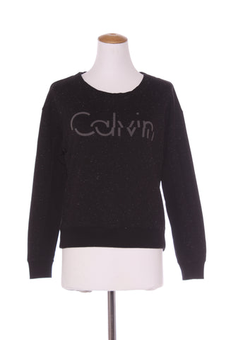 CALVIN KLIEN - Speckle logo print sweater! 10