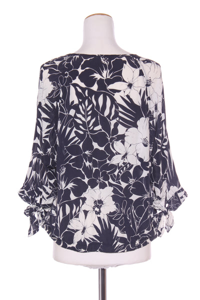 TRENERY - Navy floral silk blend blouse! 14