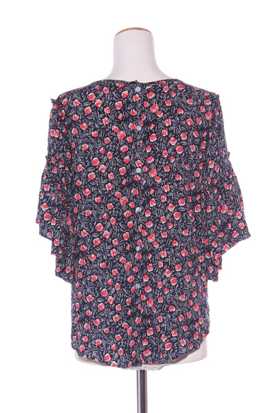 KETZ-KE - Rose print flare sleeve top! 10