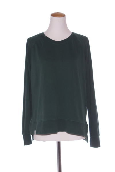 ELM - Cotton crew neck sweater - Bottle green! 8-10